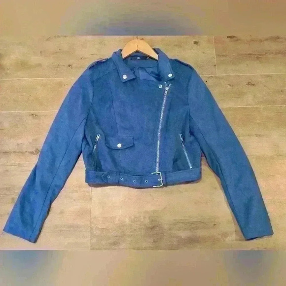 Nordstrom Royal Blue Faux Sede Jacket - Picture 5 of 10